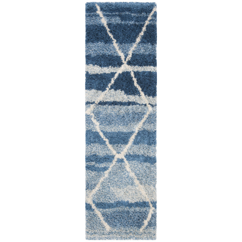 Probst Hand Tufted Wool Geometric Rug, Runner 2'3" x 8'