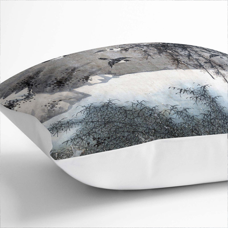 Square Cushion, 40cm H x 40cm W x 15cm D, White