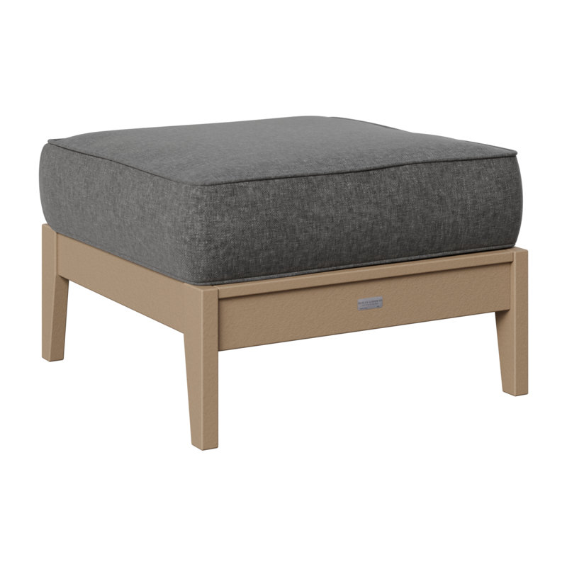 Repose-pieds Mayhew et coussins, Canvas Granite, Weatherwood