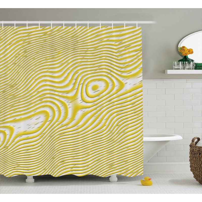 Chantrell Shower Curtain with Hooks Included, 69" W x 75" L