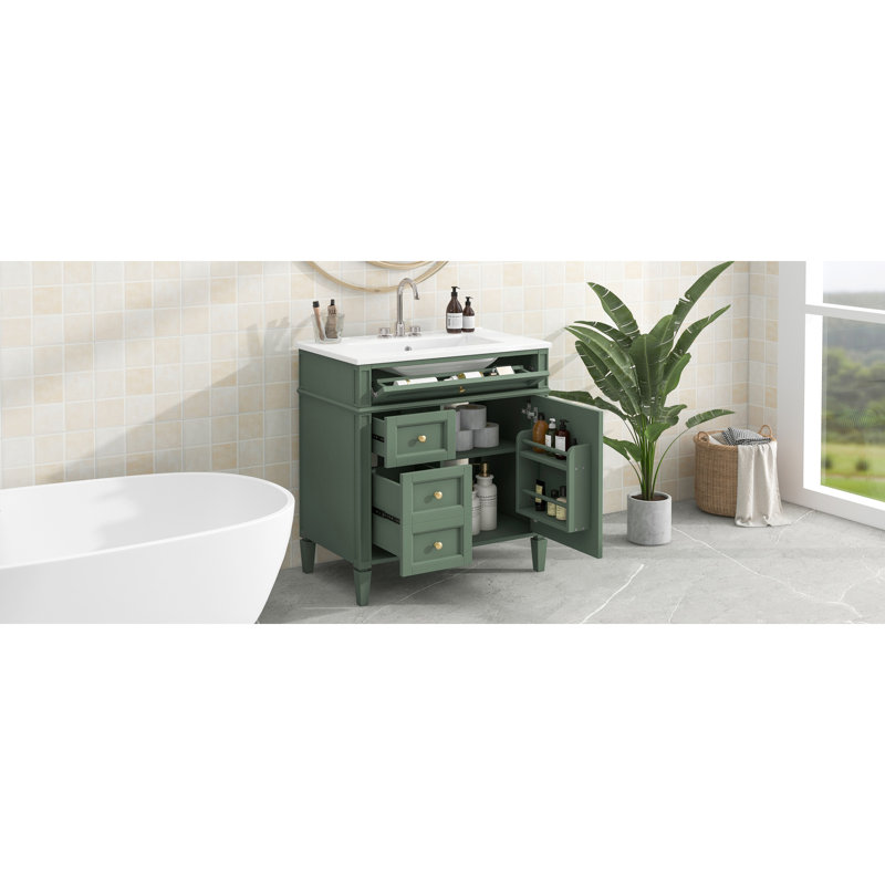 Versatile Storage Ceramic Vanity For Modern Bathrooms