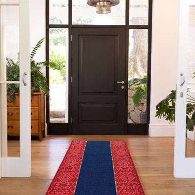 Tapis rouge / bleu Broadway Southwestern