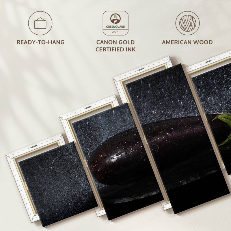  «Aubergine fraîche, H 24 po x l 55 po