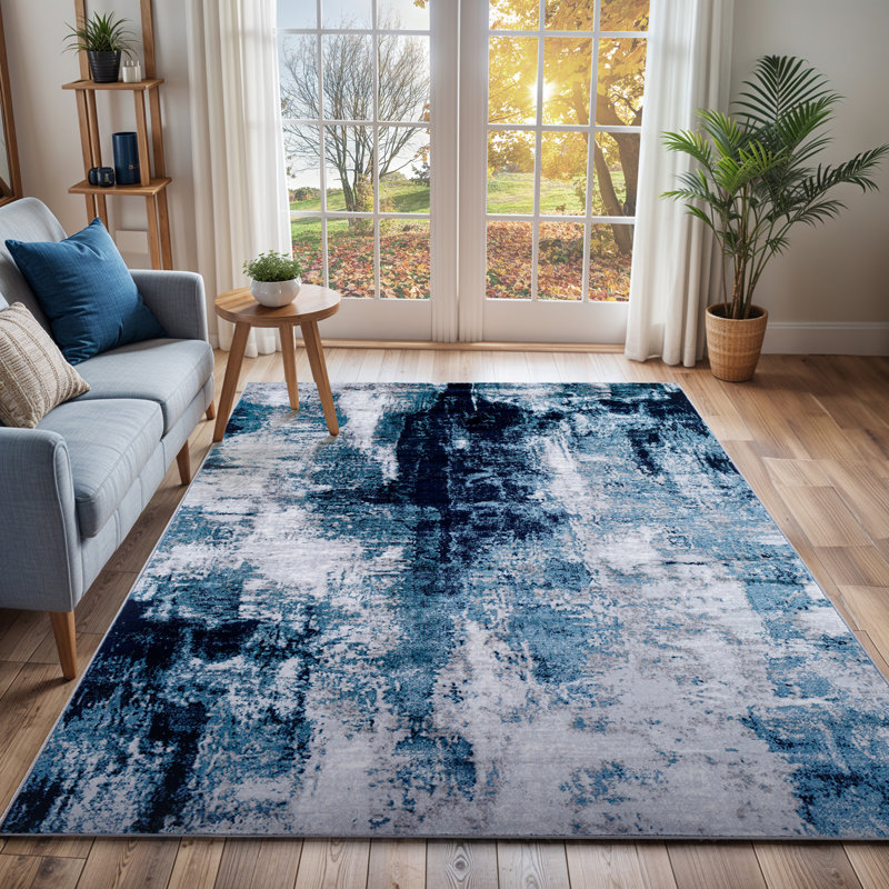 Abstract Area Rug, Rectangle 200 x 275 cm