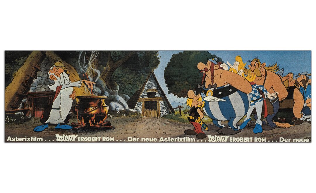 Wandbild Asterix - Film, Retro-Werbung