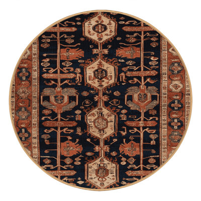 Machine Washable Turkish Brown Area Rug