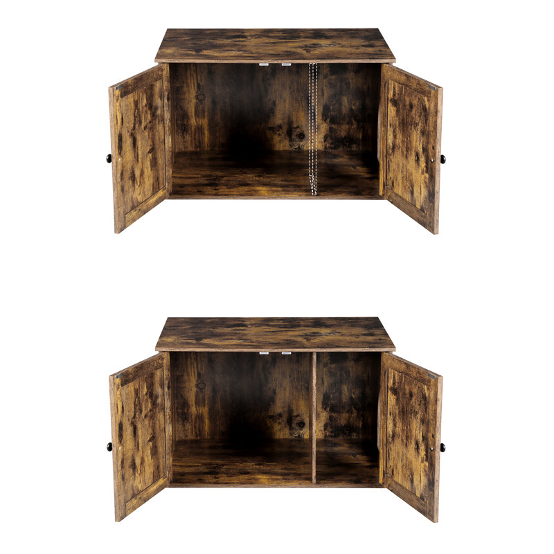 Litter Box Enclosure, Rustic Brown
