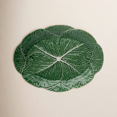 Cabbage Natural Oval Platter