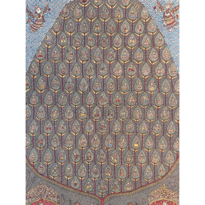 Déesse Jogni avec une histoire | Couleurs naturelles sur toile | Par Sohan Chitara