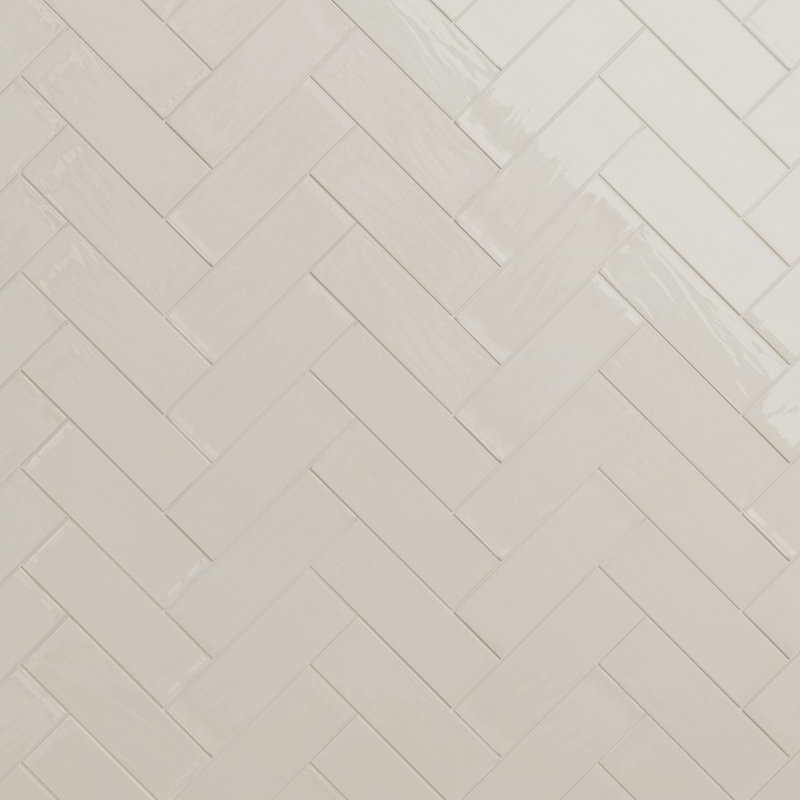 Santa Monica 4x12 Polished Ceramic Subway Tile, Ivory