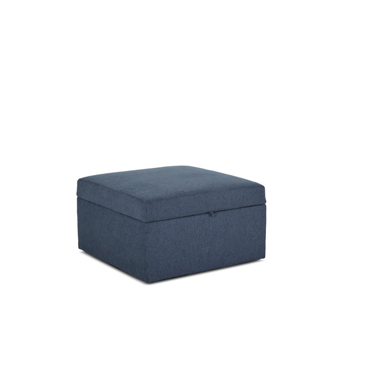 Canapé modulaire rembourré avec repose-pieds 6 pièces Flex, H 37 po x l 135 po x P 38 po, Mélange de polyester bleu