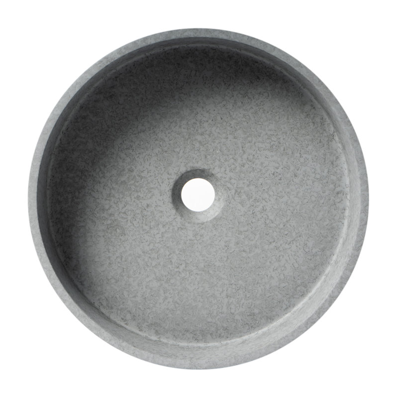 Robinet de lavabo de salle de bain mat circulaire en polymère