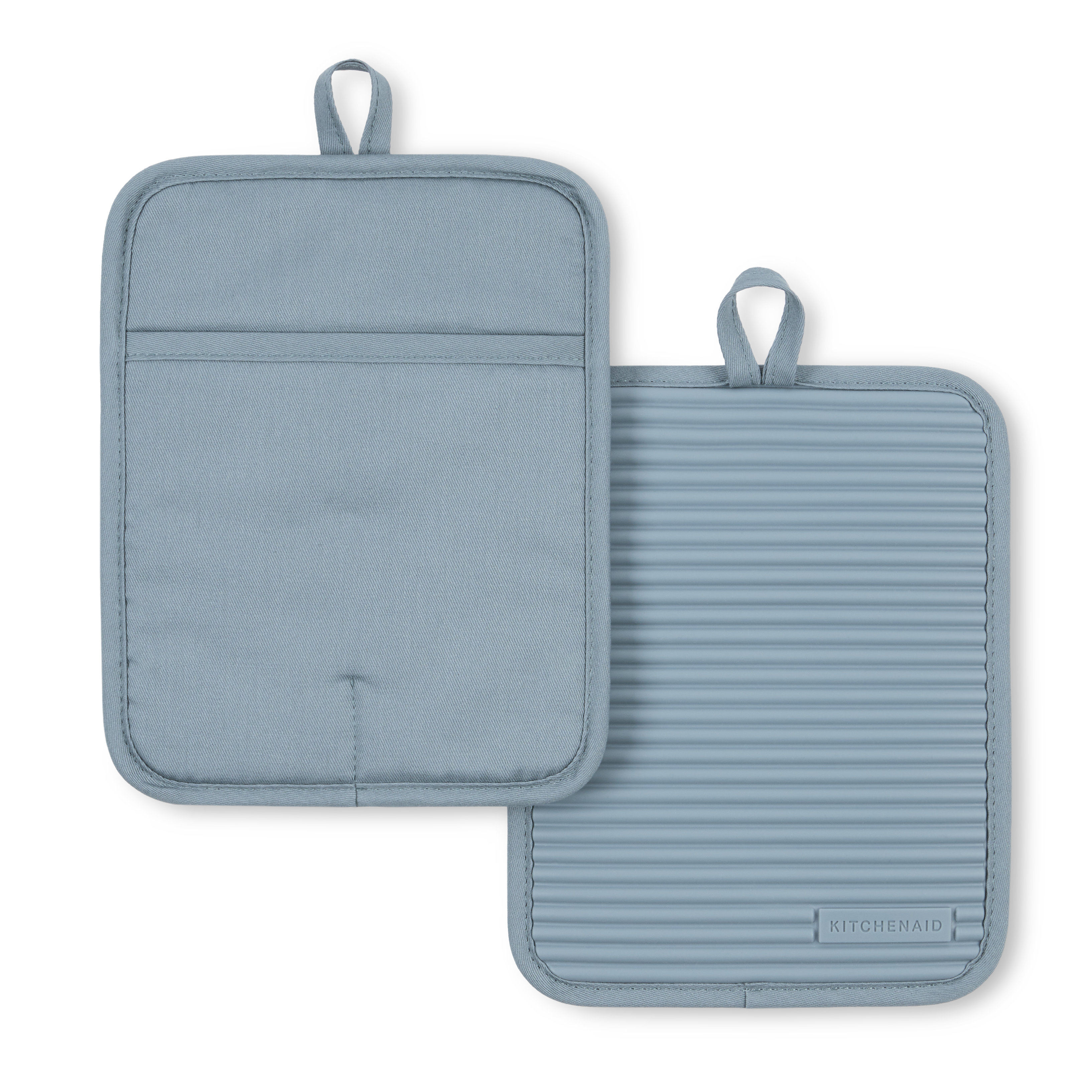 KitchenAid® Ribbed Soft Silicone Potholder Set