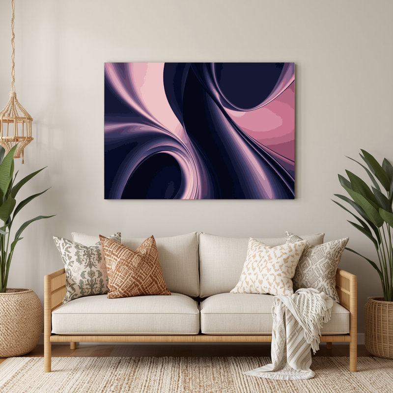Gradient Abstract 26, art mural en métal bleu, H 20 po x l 24 po