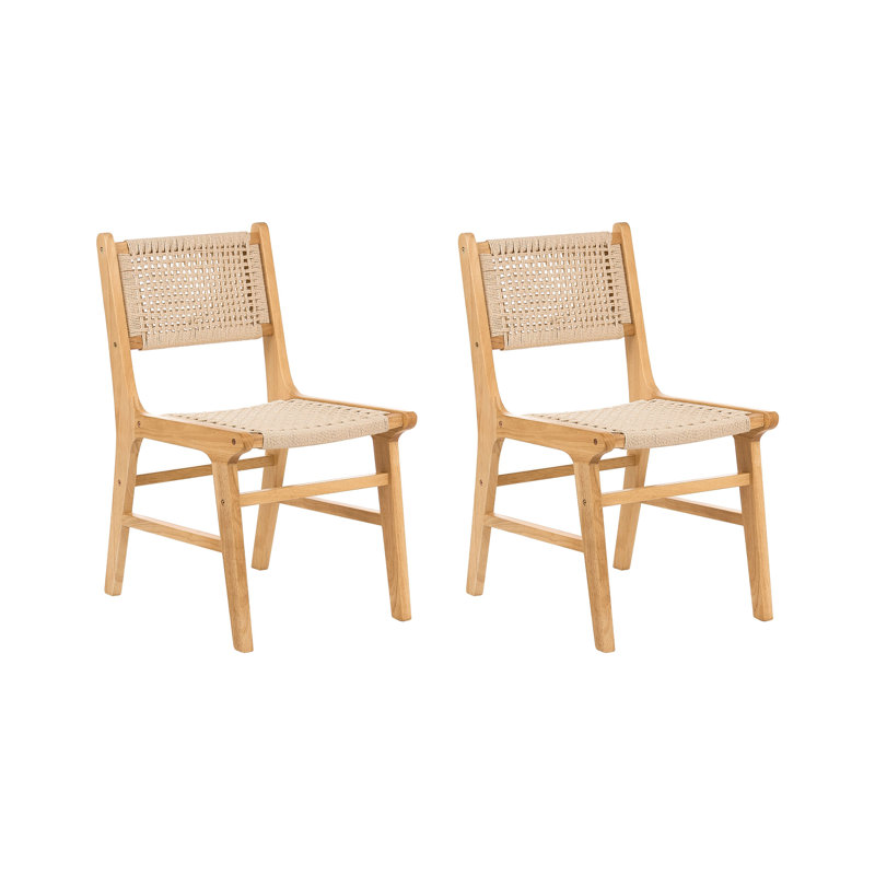 42cm H Polyester Upholstered Side Chair in Brown