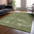 Sahari Olive Washable Indoor-Outdoor Rug - -1402674344
