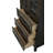 28 Inch Bath Storage Glass Cabinet in Chocolate Oak-1806197155-1806197182