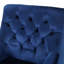 Fauteuil club velours bleu marine