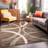 Devonshire Abstract Brown/Gray/Cream Area Rug-1008637995