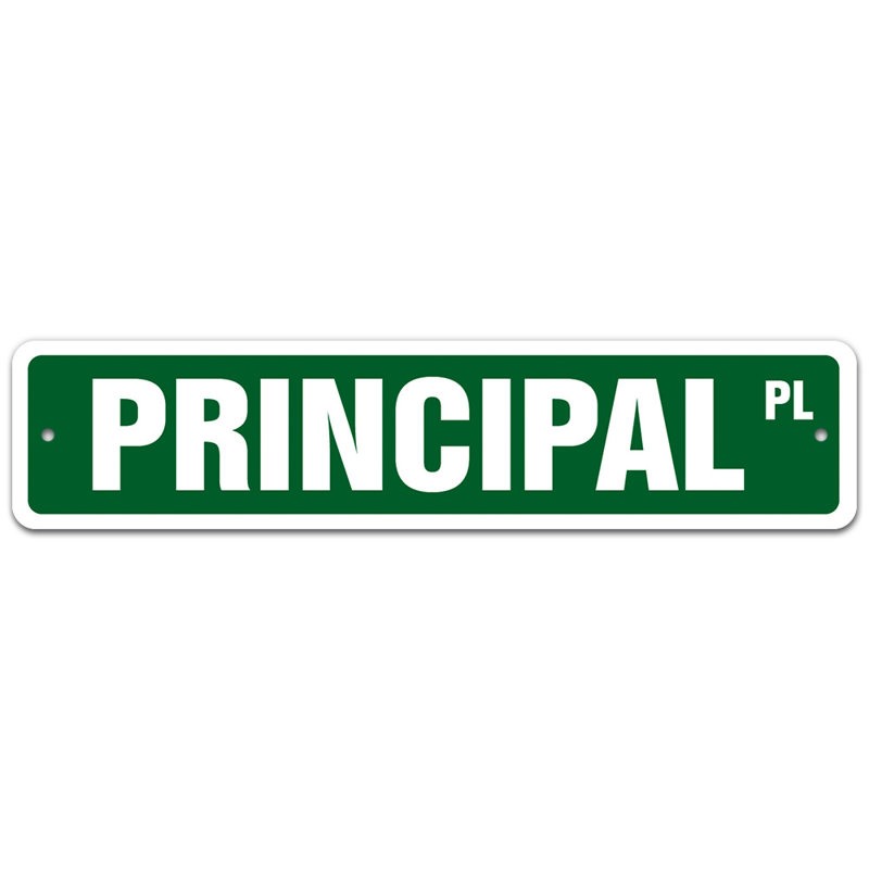 Plaque de rue Kiawah, H 4 po x l 18 po x P 0,1 po