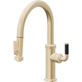 Descanso Kitchen Pull-Down Kitchen Faucet with Squeeze Sprayer - Low Arc Spout