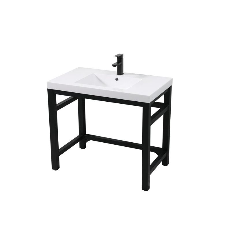 Raya 36'' Single Bathroom Vanity with Resin Top