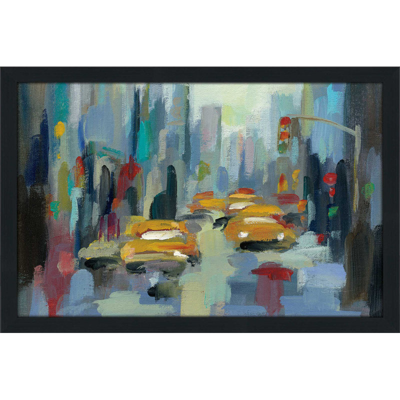« manhattan sketches i iv », reproduction de peinture à l’acrylique, H 35,5 po x l 51,5 po x P 0,75 po