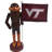 Virginia Tech Mascot and Flag Nutcracker