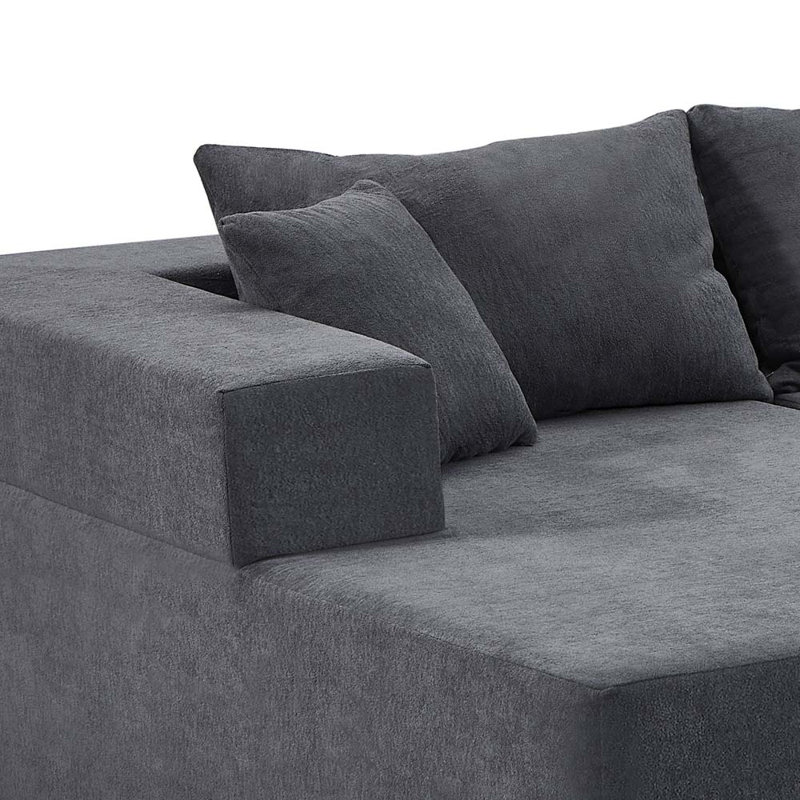 Canapé-lit modulaire Minimalist, Gris