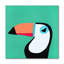 «Toucan» par Lisa Kaw, reproduction sur toile flottante-669101191