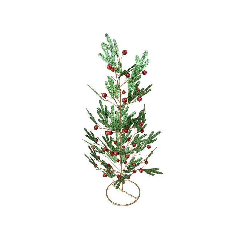 Christmas Tabletop Tree, 42cm H x 20cm W x 20cm D, White