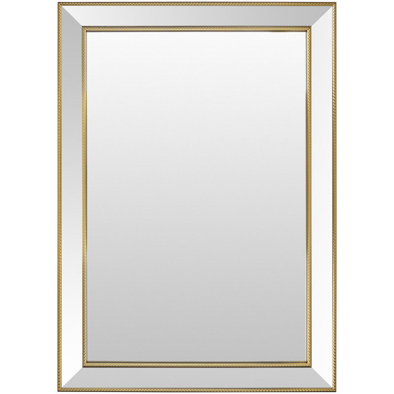 Arha Rectangle Mirror, 42.89" x 31", Gold