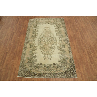 Tapis floral rétro 6 x 9