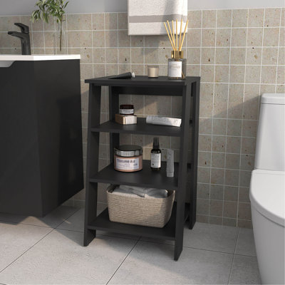 30" High  4-Tier Ladder Shelf  Organizer For Bathroom, Side Table, Living Room