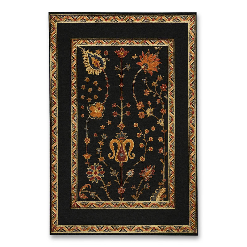 Tapis gris tissé traditionnel Mosso, 2' x 2'11"