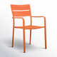 Bette Powder Coated Aluminum Outdoor Stacking Dining Armchair