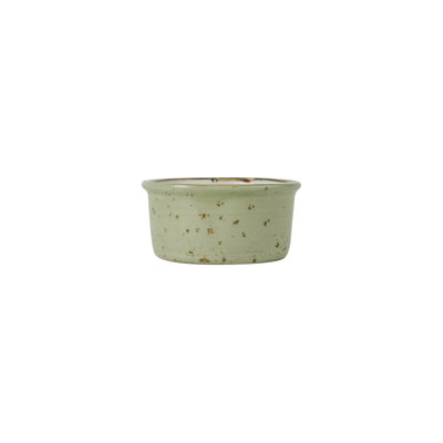 Tuxton Artisan Geode Round Stainless Steel 1 Piece Ramekin / Soufflé Dish Bakeware Set