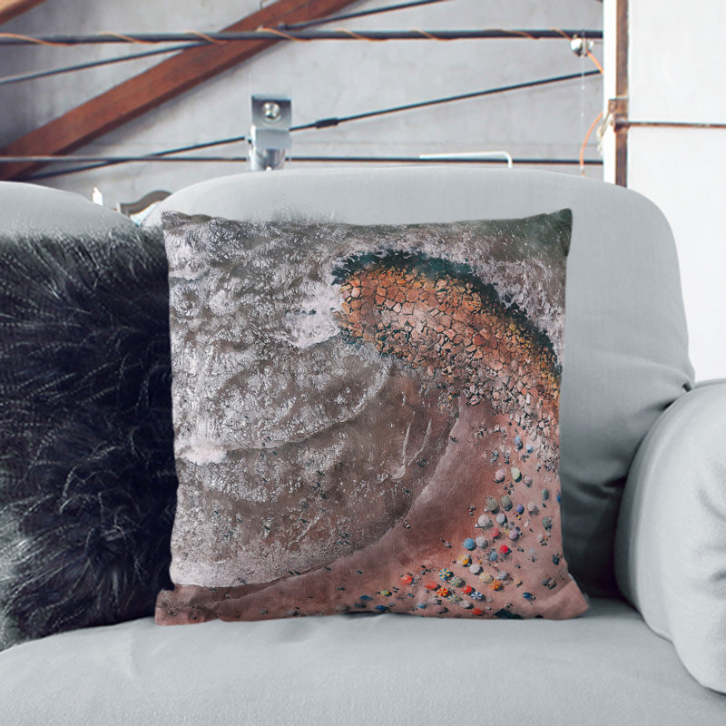 Square Cushion, 40cm H x 40cm W x 15cm D, Black