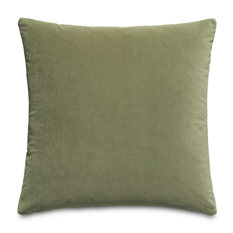 Gemma Velvet Square Pillow Cover & Insert, Terragon