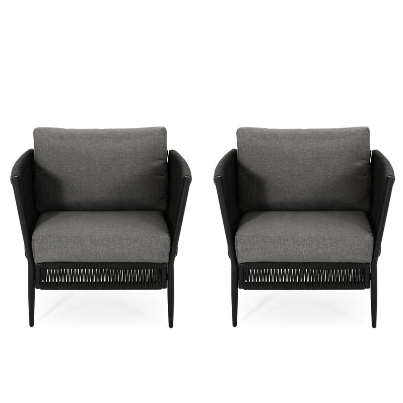 Fauteuil de club de pêche gris pour l'extérieur