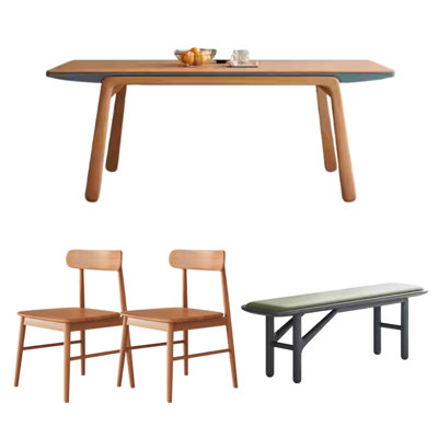 Modern Simple Cherry Wood Rectangular Large Table