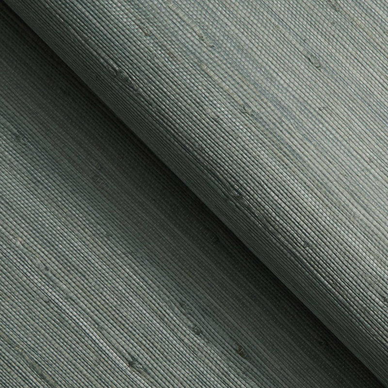 Rufas Tight Weave Jute Authentic Grasscloth Wallpaper, Blue