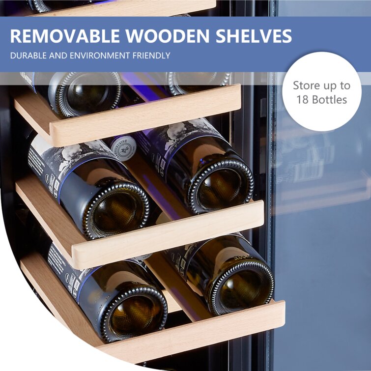 Kalamera 50 Bottle Single Zone Freestanding Wine Refrigerator