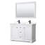 Ensemble de meuble-lavabo double 48 po avec miroir Avery-51712053-80203266-115283368