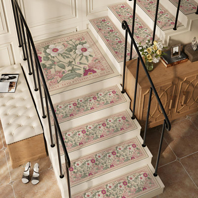 Tapis d'escalier antiadhésif antidérapant pour escaliers de style américain