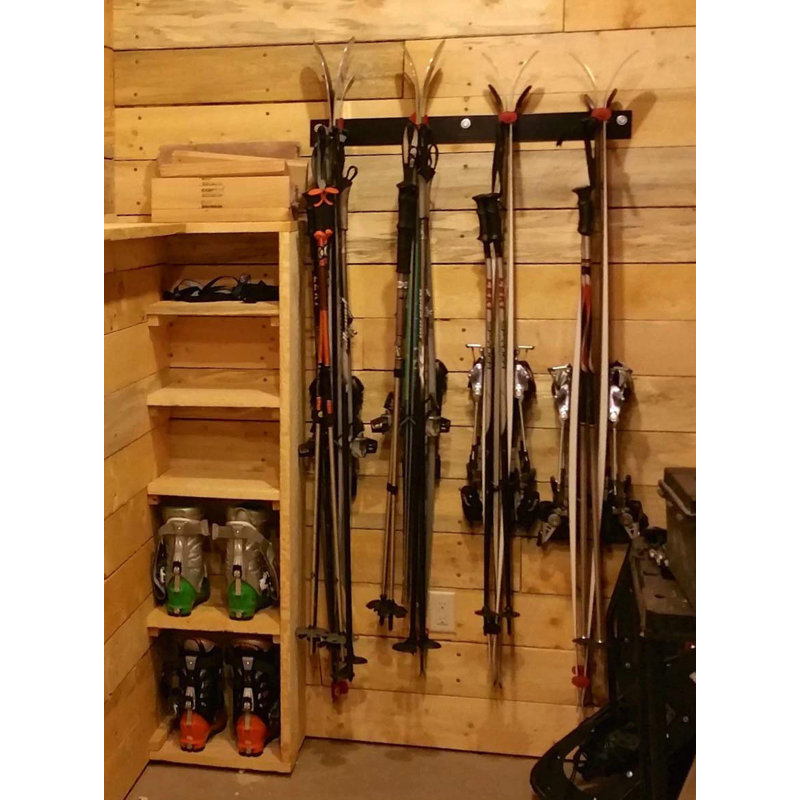 Ski/Snowboard Wall Storage Rack(Holds 8 Pairs)