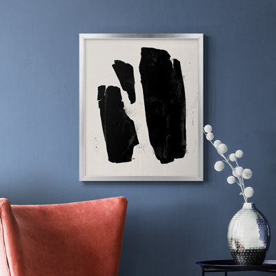 «Triple Block Print II», toile encadrée de qualité supérieure - prête à être accrochée