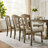 7-PCS Mid-Century Extendable Wooden Dining Table Set For 6 Persons-1708655028-1708655031