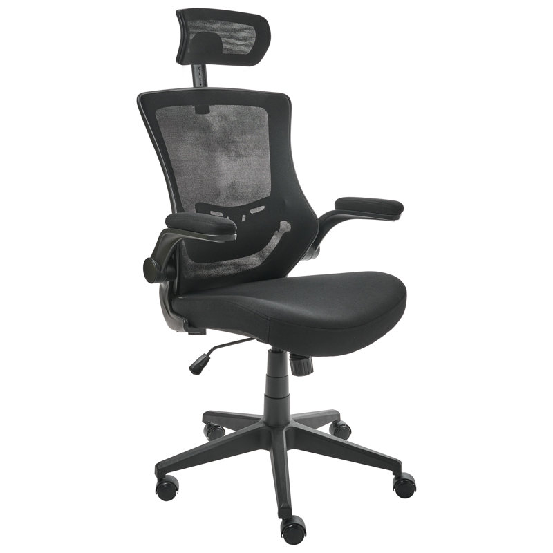 Mesh Office Chair with Headrest, Black