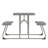Indoor/Outdoor Commercial Grade Kids Folding Picnic Table with Benches-1421237654